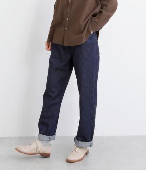 スタンダードデニムテーパードパンツ(インディゴ-ONESIZE)