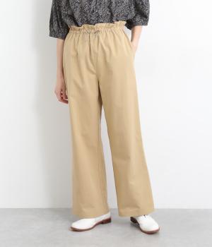 【ink&ESSENCE】ウエストドローコートセミワイドパンツ