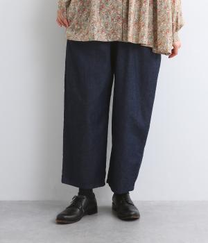 スタンダードデニムエッグパンツ(ミドルインディゴ-F)