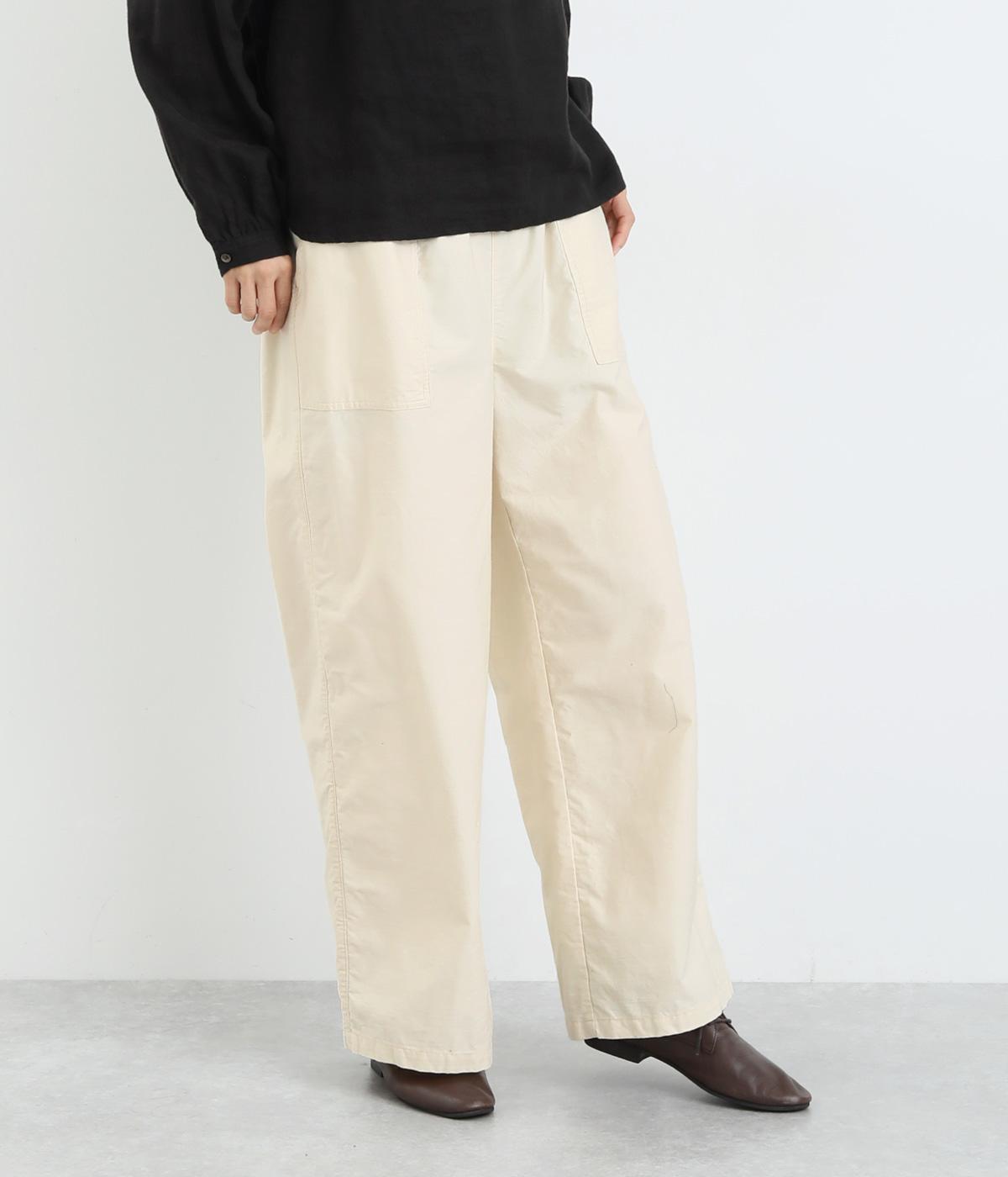 バックサテンベーカーパンツ(アイボリー-F)