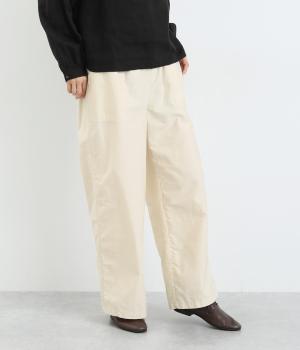 バックサテンベーカーパンツ(アイボリー-F)