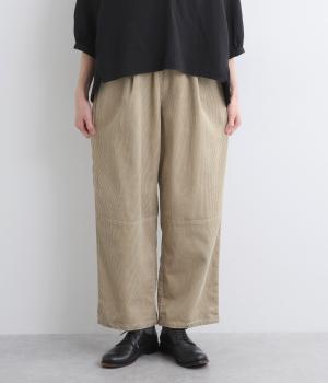 コーデュロイルーズパンツ(ベージュ-F)