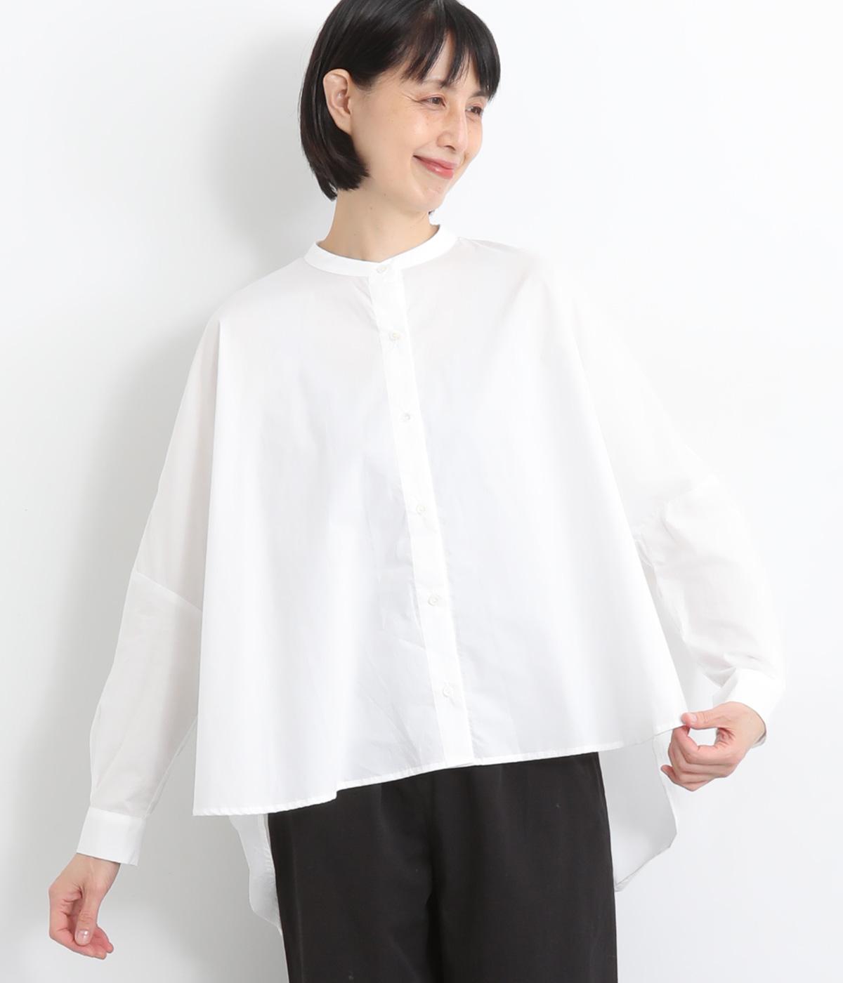 バックギャザーワイドシャツ(オフホワイト-ONESIZE)