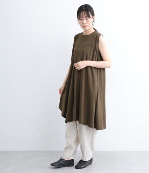 ノースリーブロングプルオーバー(チョコレート-ONESIZE)