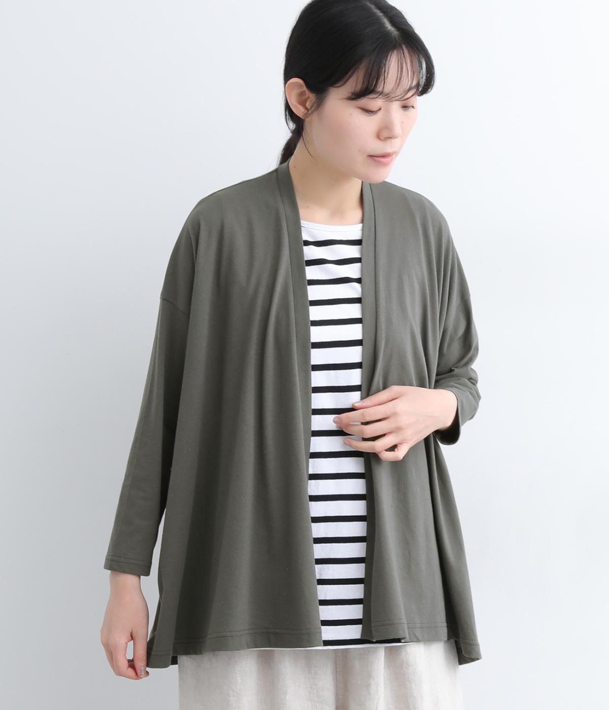 ドレープカーディガン(チャコール-ONESIZE)