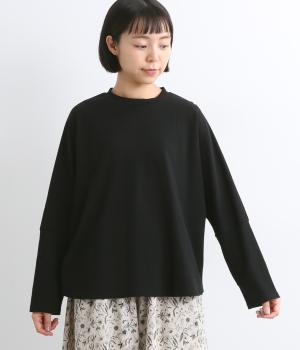 バックスリットプルオーバー(ブラック-F)