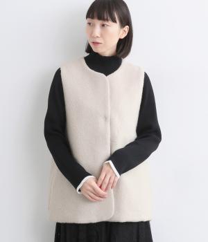 シープパイルベスト(グレージュ-F)