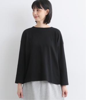 天竺ベーシックプルオーバー(ブラック-F)