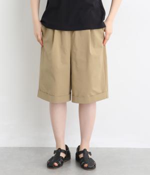 コットンツイルハーフパンツ(ベージュ-F)
