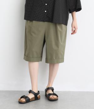 コットンツイルハーフパンツ(カーキ-F)