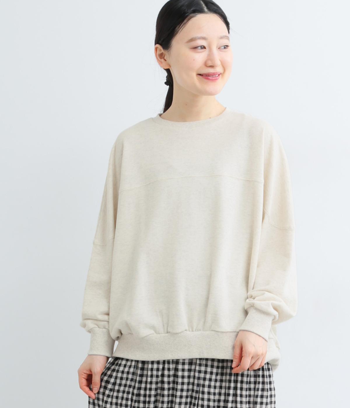 コットンミニ裏毛スイッチングプルオーバー(オートミール-F)