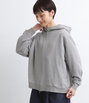 コットンミニ裏毛パーカ(グレー-F)