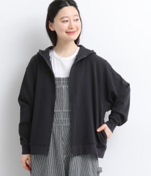 コットンミニ裏毛パーカ(ダークネイビー-F)