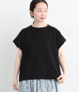 コットンウルティマフレンチスリーブプルオーバー【コダワリ】(ブラック-F)