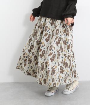 フラワージャカードスカート