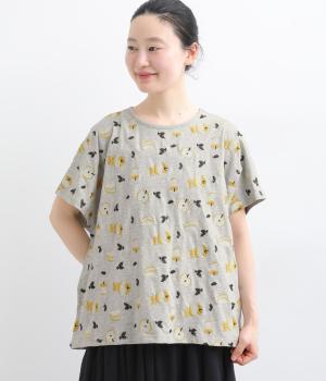 りんご刺繍ドルマンTシャツ