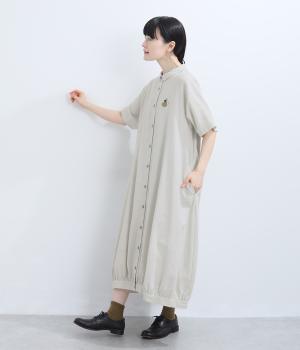 リネンコットン 刺繍バルーンワンピース｜Emago（イマゴ）の商品詳細