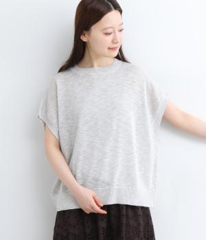 ウォッシャブルシアースラブ2wayニットベスト(グレー-ONESIZE)