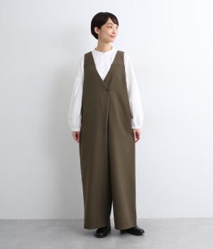 テンセルレーヨンラップ風サロペパンツ