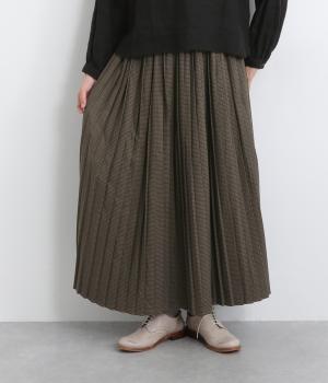 裏起毛チェックプリーツスカート