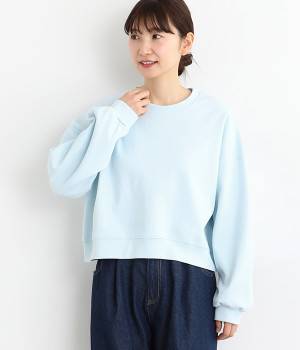 カットカルゼゆったりプルオーバー(サックス-ONESIZE)