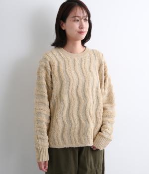 ブークレジャカードドルマンニットプルオーバー