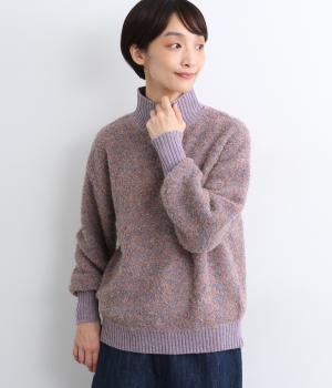 ブークレーパウンドヤーンプルオーバー(パープル-F)