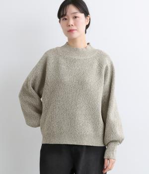 ポリウーリーMIXニット(アイボリー-F)