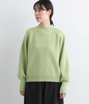 ポリウーリーMIXニット(グリーン-F)