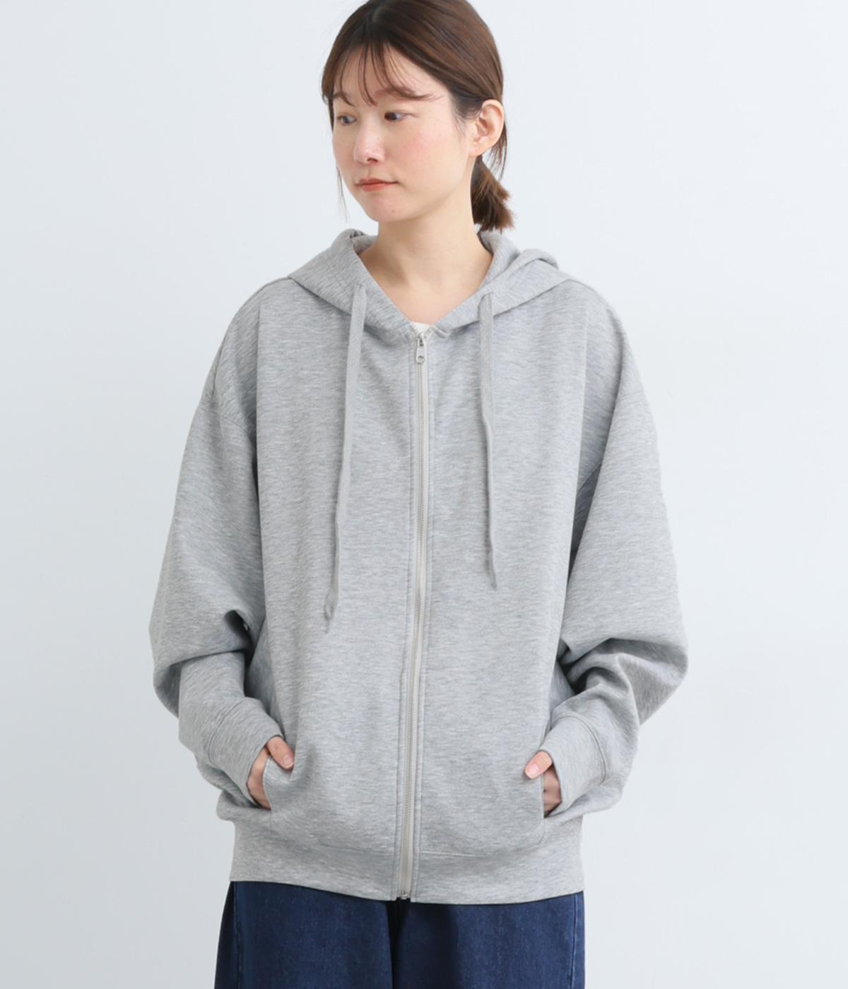 ダンボールニットドルマンパーカー(グレー-F)