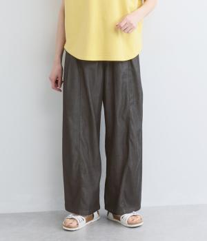 タック切替ワイドデニムパンツ(クロ-F)