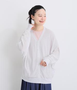 梨地UVカットドルマンカーディガン(オフ-F)