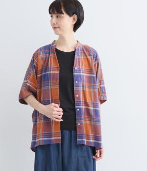 コットン袖バルーンドルマンチュニック(オレンジ-F)
