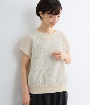 コード刺繍フレンチプルオーバー