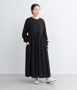 クリーンサマー異素材ドッキングマキシワンピース