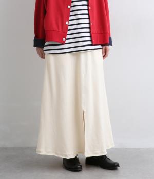 吊り裏毛スリットスカート(ナチュラル-F)