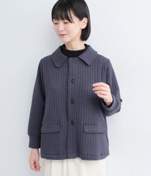 キルティング天竺ジャケット(ネイビー-F)