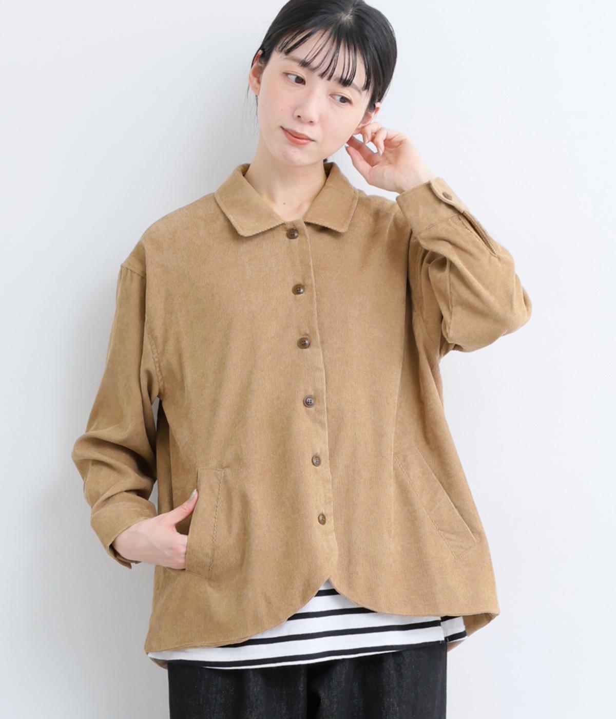 コーデュロイジャケット(ベージュ-F)