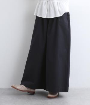 コットンツイルワイドパンツ(ネイビー-F)