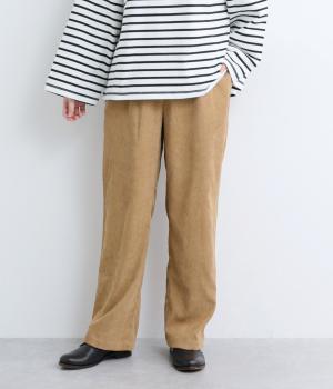 コーデュロイワイドパンツ(ベージュ-F)