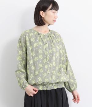 コードコットンブルゾンシャツ(グレー-F)