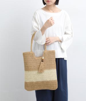 タッセル付きバック(ブラウン-F)