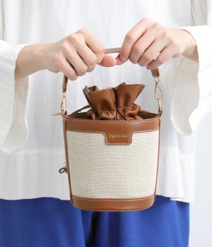 2way配色バック(ブラウン-F)