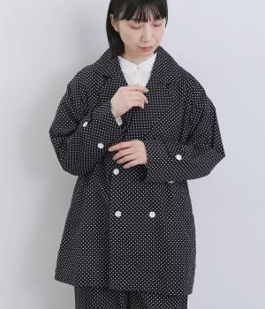 ツイルプリントショートトレンチ