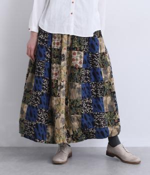 パッチワークバルーンスカート