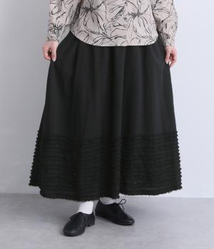 シャリシャリオックス　フリンジスカート(ブラック-F)