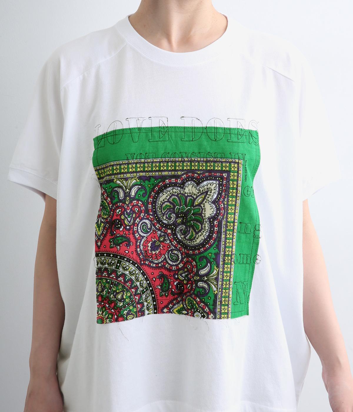 コットン天竺 バンダナロゴ刺繍Tee｜fu_dueka::（エーカ）の商品詳細