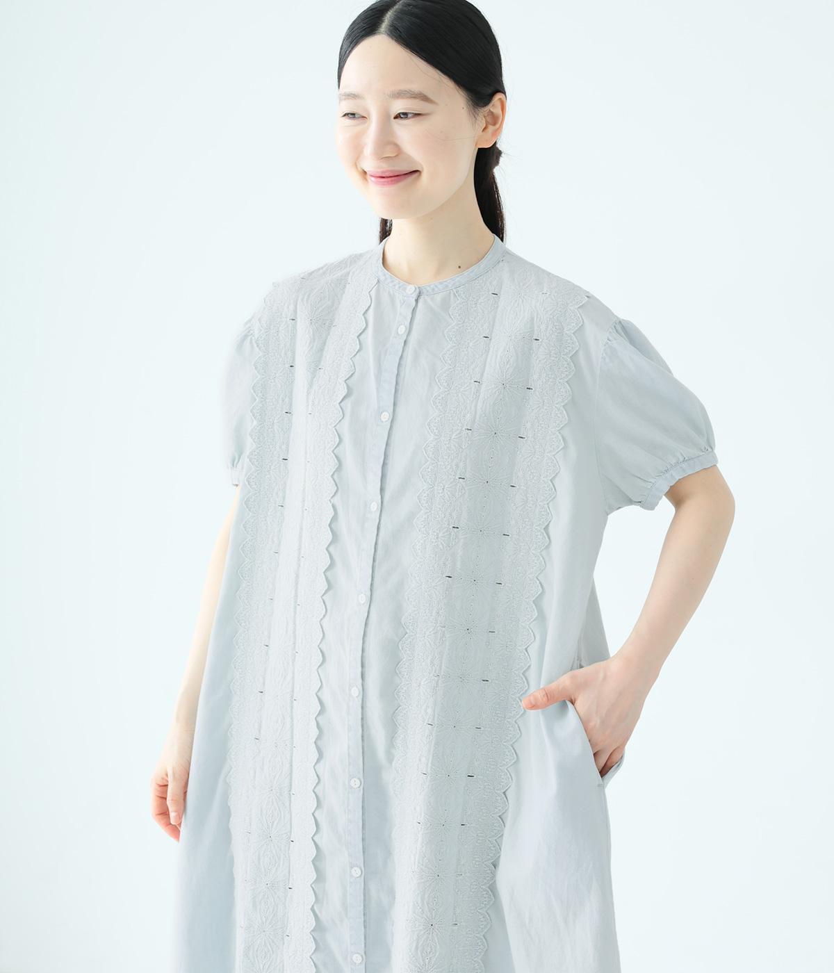 デニムスカラップ刺繍ワンピース｜fu_dueka::（エーカ）の商品詳細