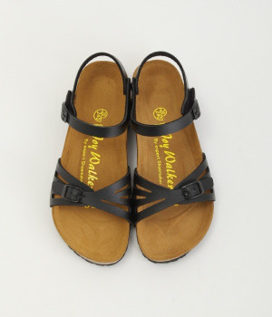 アンクルストラップサンダル/118シリーズ(ブラック-36)