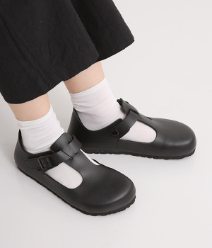 Tベルトシューズ/136シリーズ(ブラック-35)